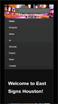 Mobile Screenshot of eastsignshouston.com